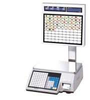 Торговые весы самообслуживания CAS CL5000J-IS с печатью этикеток и клавиатурой выбора товаров