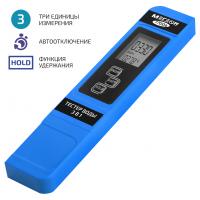 Тестер воды 3 в 1 (солемер/кондуктометр/термометр) МЕГЕОН 17004